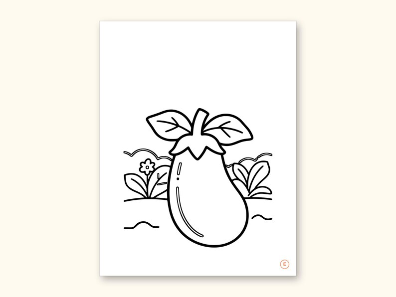 Fruits and Vegetables Coloring Book - ABC Letter Tracing Printable PDF for Kids Ages 2-5: sample page 12 of 55