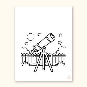 Space Coloring Pages | ABC Letter Tracing for Kids Ages 2-5 (Digital PDF): sample page 42 of 55