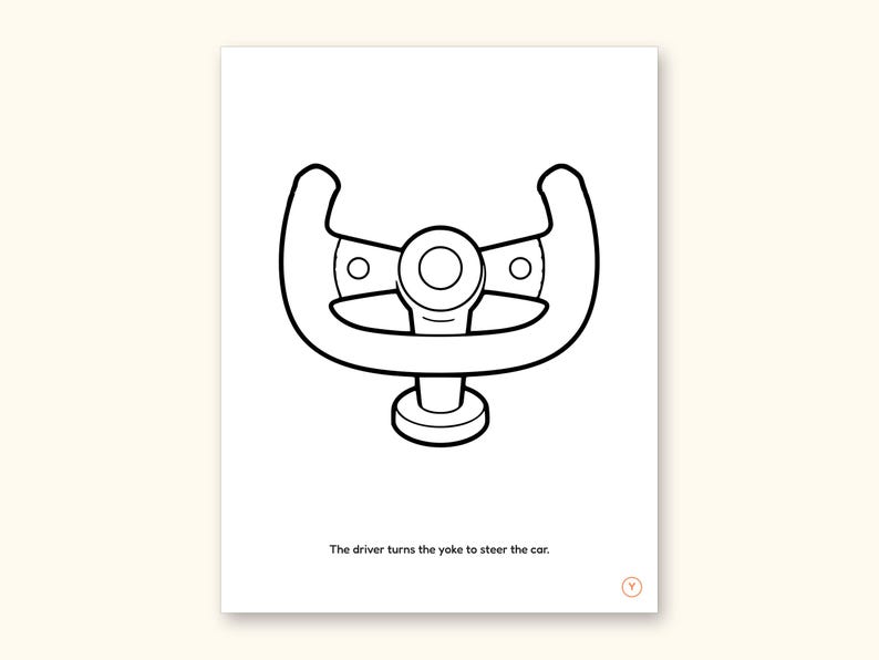 Car Coloring Pages | ABC Letter & Word Tracing for Kids Ages 4-8 (Digital PDF): sample page 52 of 55
