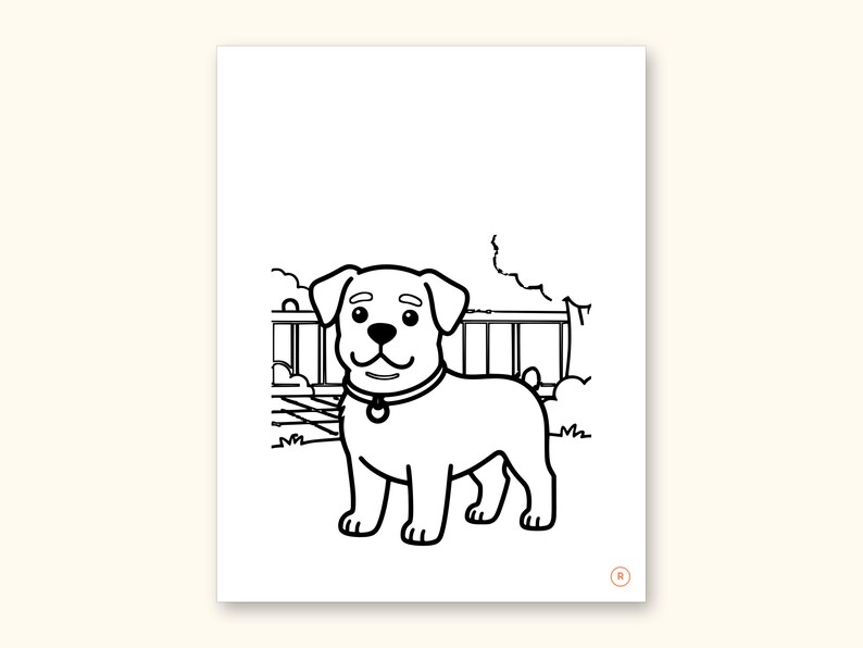 Dog Coloring Pages | ABC Letter Tracing for Kids Ages 2-5 (Digital PDF): sample page 38 of 55