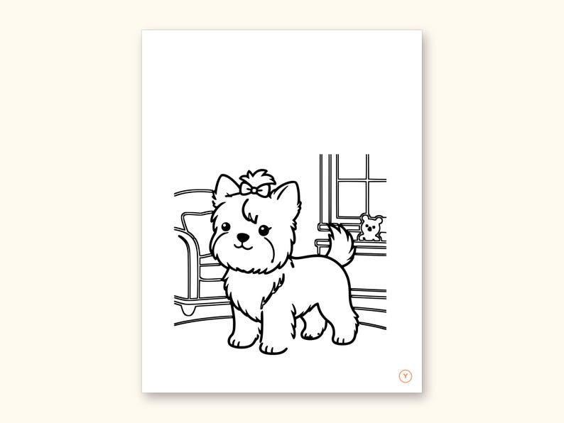 Dog Coloring Pages | ABC Letter Tracing for Kids Ages 2-5 (Digital PDF): sample page 52 of 55