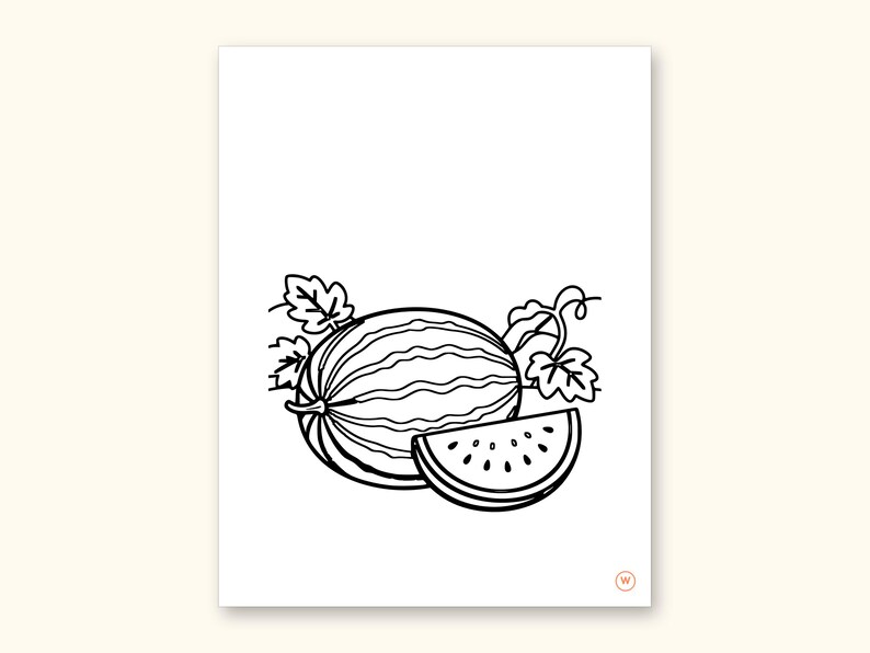 Fruits and Vegetables Coloring Book - ABC Letter Tracing Printable PDF for Kids Ages 2-5: sample page 48 of 55