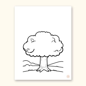 Nature Coloring Pages | ABC Letter Tracing for Kids Ages 2-5 (Digital PDF): sample page 32 of 55