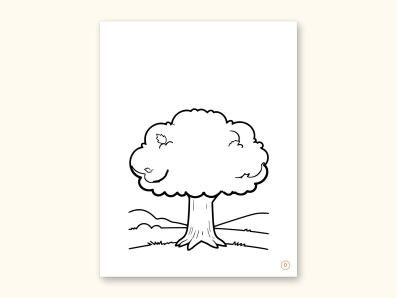 Nature Coloring Pages | ABC Letter Tracing for Kids Ages 2-5 (Digital PDF): sample page 32 of 55