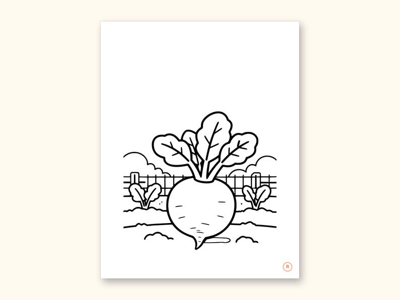 Fruits and Vegetables Coloring Book - ABC Letter Tracing Printable PDF for Kids Ages 2-5: sample page 38 of 55
