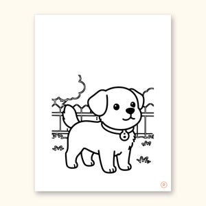 Animal ABC Coloring Book | Letter Tracing for Kids Ages 2-5 (Digital PDF): sample page 10 of 55