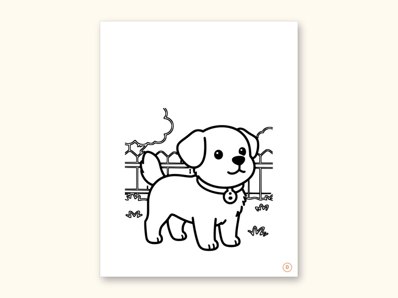 Animal ABC Coloring Book | Letter Tracing for Kids Ages 2-5 (Digital PDF): sample page 10 of 55