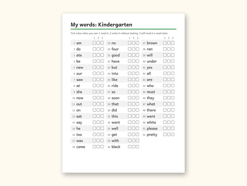 Sight Word Worksheets | Kindergarten Dolch Workbook for Ages 5-6 (Digital PDF): sample page 68 of 69