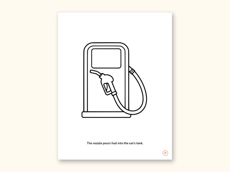 Car Coloring Pages | ABC Letter & Word Tracing for Kids Ages 4-8 (Digital PDF): sample page 30 of 55