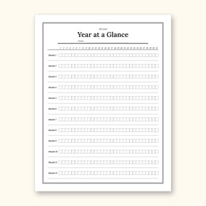Habit Tracker | Undated Monthly and Weekly Grids for Home Use (Digital PDF): sample page 23 of 24