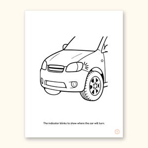 Car Coloring Pages | ABC Letter & Word Tracing for Kids Ages 4-8 (Digital PDF): sample page 20 of 55