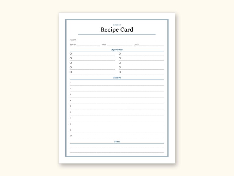 Meal Planner | Grocery List for Home Cooks (PDF + Excel): sample page 14 of 20