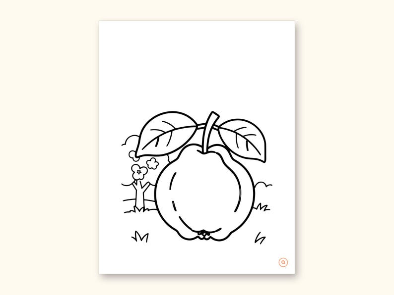 Fruits and Vegetables Coloring Book - ABC Letter Tracing Printable PDF for Kids Ages 2-5: sample page 36 of 55