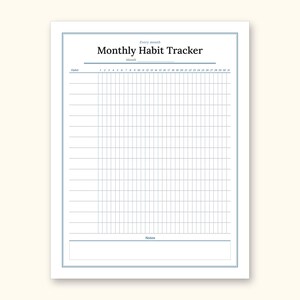 Habit Tracker | Undated Monthly and Weekly Grids for Home Use (Digital PDF): sample page 14 of 24