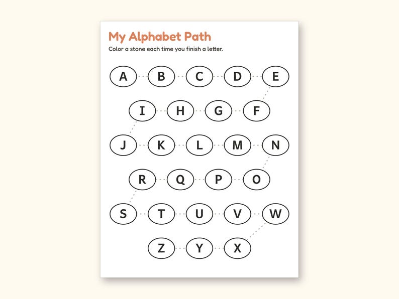 Animal Coloring Pages | ABC Letter Tracing for Kids Ages 5-6 (Digital PDF): sample page 63 of 64