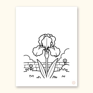 Nature Coloring Pages | ABC Letter Tracing for Kids Ages 2-5 (Digital PDF): sample page 20 of 55