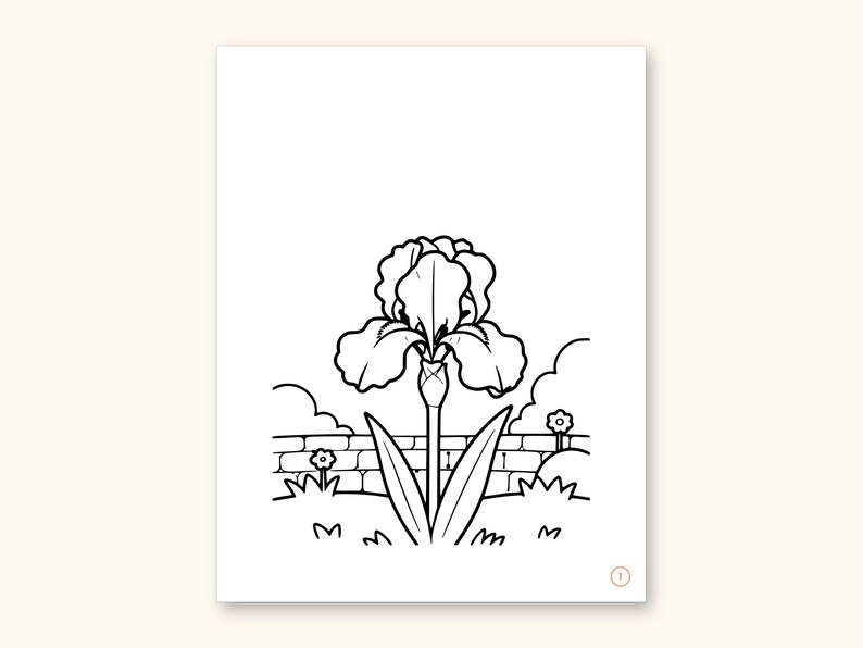 Nature Coloring Pages | ABC Letter Tracing for Kids Ages 2-5 (Digital PDF): sample page 20 of 55