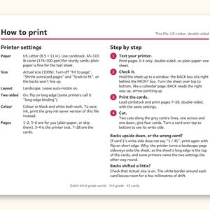 Sight Words | 3rd Grade Dolch Flashcards for Ages 8-9 (Digital PDF): sample page 2 of 28