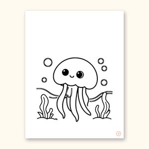 Animal ABC Coloring Book | Letter Tracing for Kids Ages 2-5 (Digital PDF): sample page 22 of 55