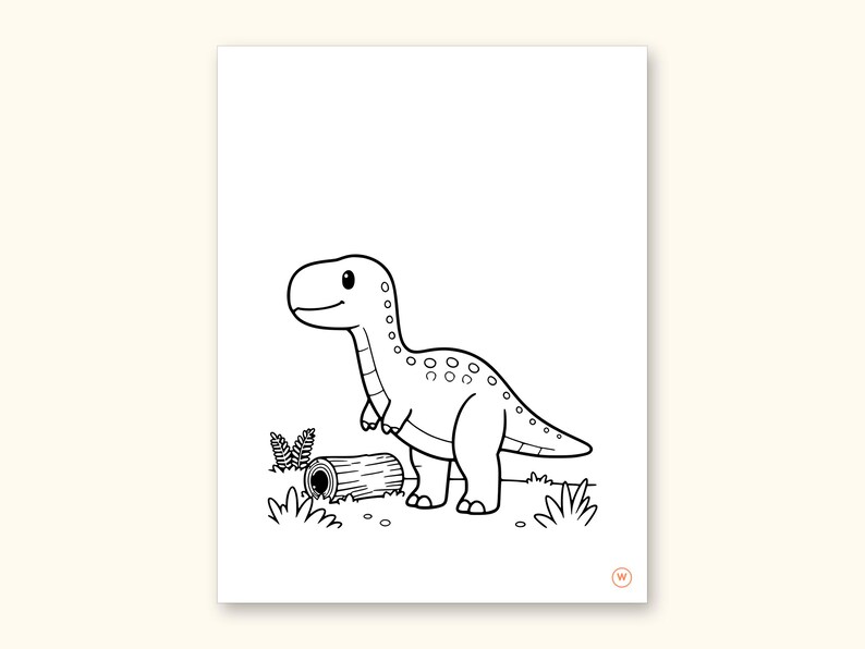 Dinosaur Coloring Pages | Detailed Scenes ABC Tracing for Ages 4-8 (Digital PDF): sample page 48 of 55