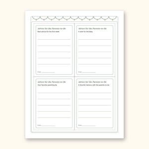 Baby Shower Games | Bingo Cards for Hosts (Digital PDF): sample page 20 of 21