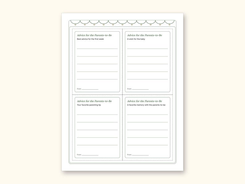 Baby Shower Games | Bingo Cards for Hosts (Digital PDF): sample page 20 of 21