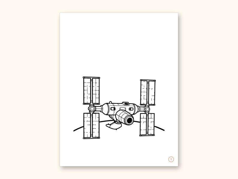 Space Coloring Pages | ABC Letter Tracing for Kids Ages 2-5 (Digital PDF): sample page 20 of 55