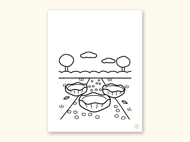 Mushroom Coloring Pages | ABC Letter Tracing for Kids Ages 2-5 (Digital PDF): sample page 32 of 55