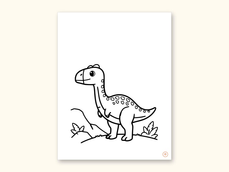 Dinosaur ABC Coloring Book, Letter Tracing, Ages 2-5 (Digital PDF): sample page 32 of 55