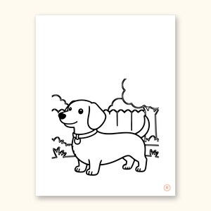 Dog Coloring Pages | ABC Letter Tracing for Kids Ages 2-5 (Digital PDF): sample page 10 of 55