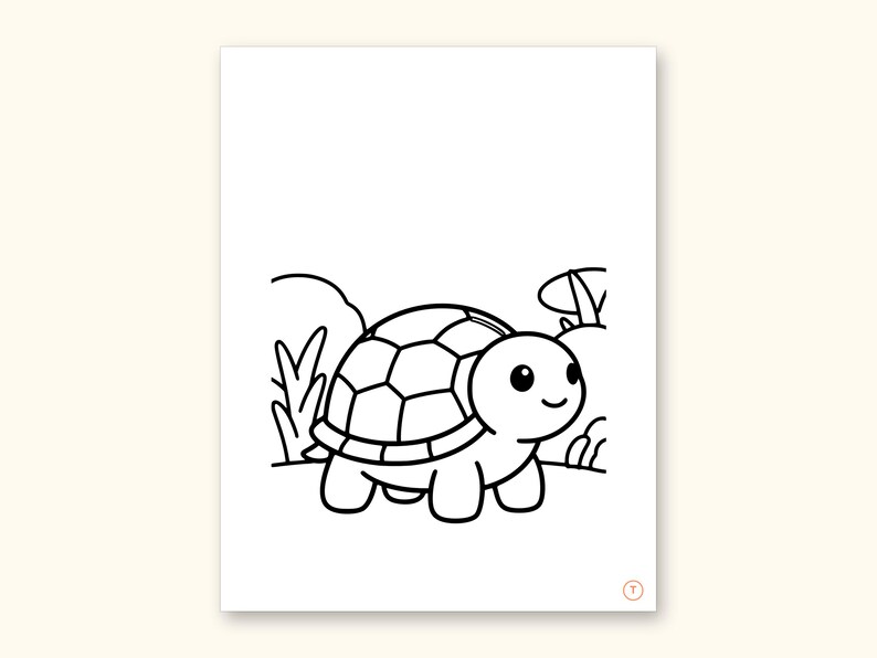 Animal ABC Coloring Book | Letter Tracing for Kids Ages 2-5 (Digital PDF): sample page 42 of 55