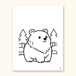 Animal ABC Coloring Book | Letter Tracing for Kids Ages 2-5 (Digital PDF): sample page 6 of 55