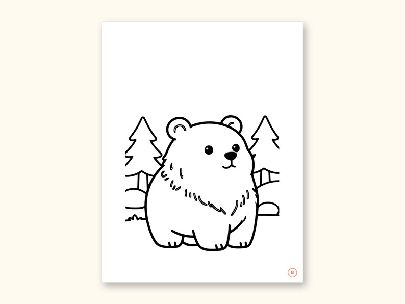 Animal ABC Coloring Book | Letter Tracing for Kids Ages 2-5 (Digital PDF): sample page 6 of 55