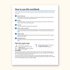 Sight Word Worksheets | 1st Grade Dolch Workbook for Ages 6-7 (Digital PDF): sample page 2 of 56