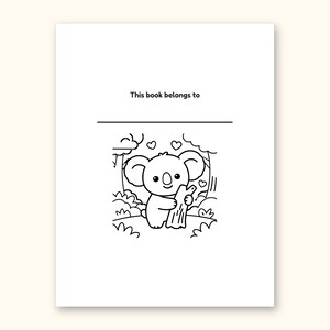 Animal Coloring Pages | 25 Feelings Pictures for Kids Ages 4-8 (Digital PDF): sample page 2 of 29