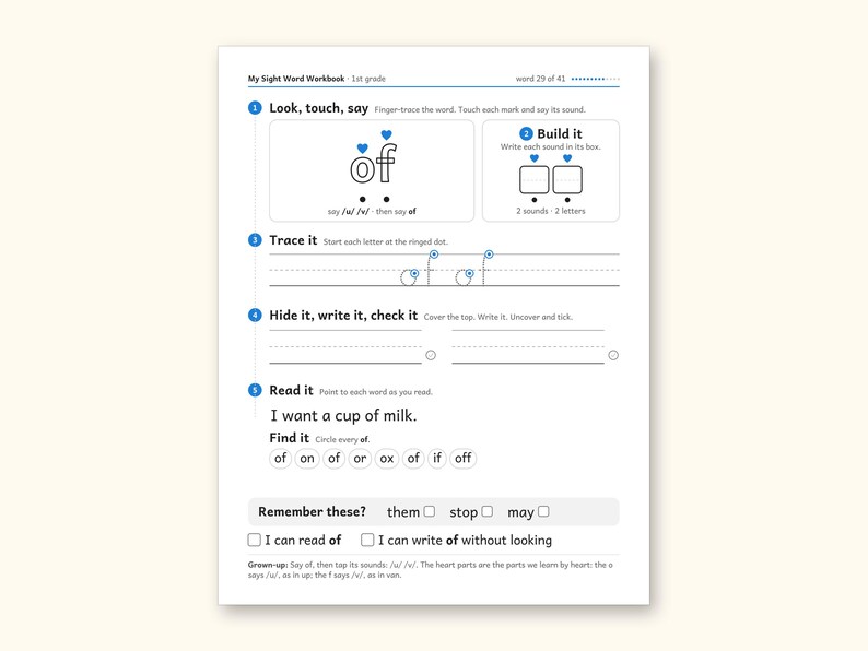 Sight Word Worksheets | 1st Grade Dolch Workbook for Ages 6-7 (Digital PDF): sample page 39 of 56