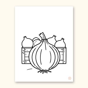 Fruits and Vegetables Coloring Book - ABC Letter Tracing Printable PDF for Kids Ages 2-5: sample page 46 of 55