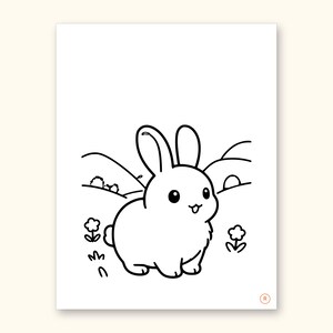 Animal ABC Coloring Book | Letter Tracing for Kids Ages 2-5 (Digital PDF): sample page 38 of 55