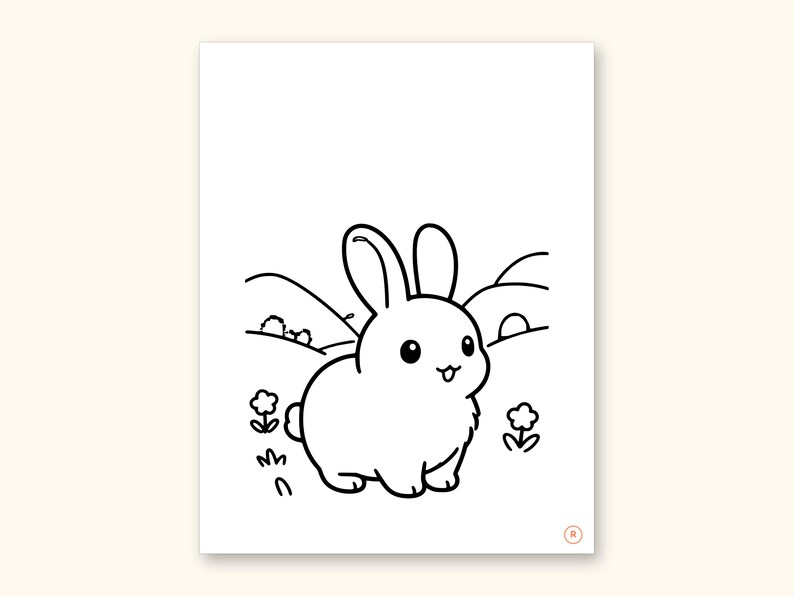 Animal ABC Coloring Book | Letter Tracing for Kids Ages 2-5 (Digital PDF): sample page 38 of 55