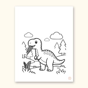 Dinosaur Coloring Pages | Detailed Scenes ABC Tracing for Ages 4-8 (Digital PDF): sample page 52 of 55