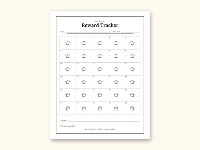 Chore Chart | Reward Tracker and Cut-Out Icons for Busy Families (PDF + Excel): sample page 11 of 18