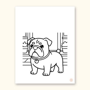Dog Coloring Pages | ABC Letter Tracing for Kids Ages 2-5 (Digital PDF): sample page 12 of 55