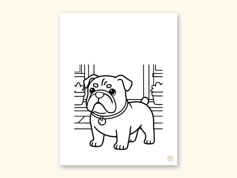 Dog Coloring Pages | ABC Letter Tracing for Kids Ages 2-5 (Digital PDF): sample page 12 of 55