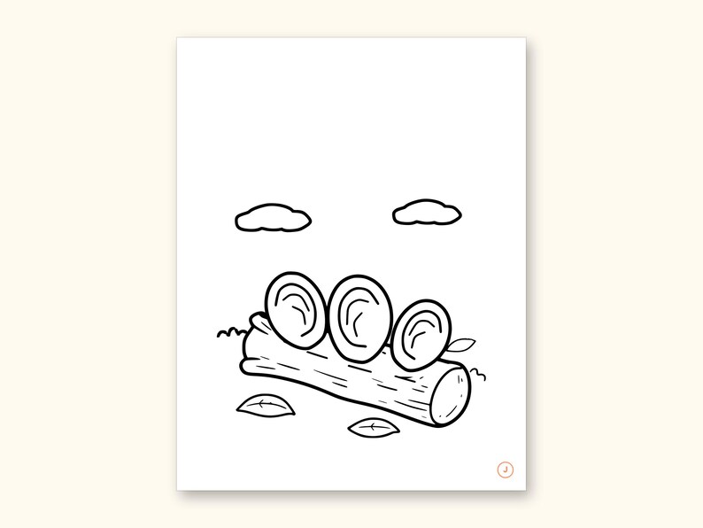 Mushroom Coloring Pages | ABC Letter Tracing for Kids Ages 2-5 (Digital PDF): sample page 22 of 55
