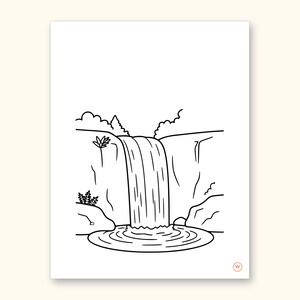 Nature Coloring Pages | ABC Letter Tracing for Kids Ages 2-5 (Digital PDF): sample page 48 of 55