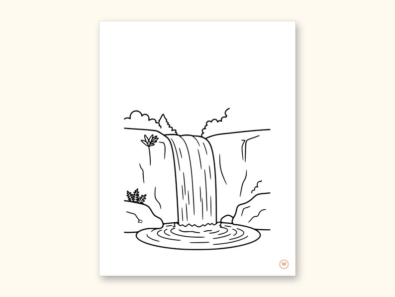 Nature Coloring Pages | ABC Letter Tracing for Kids Ages 2-5 (Digital PDF): sample page 48 of 55