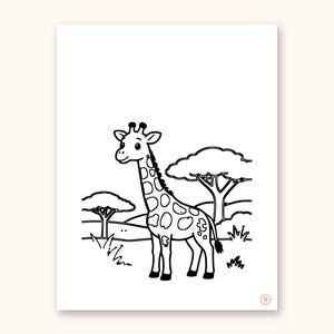 Animal ABC Coloring Book | Letter Tracing for Kids Ages 2-5 (Digital PDF): sample page 16 of 55