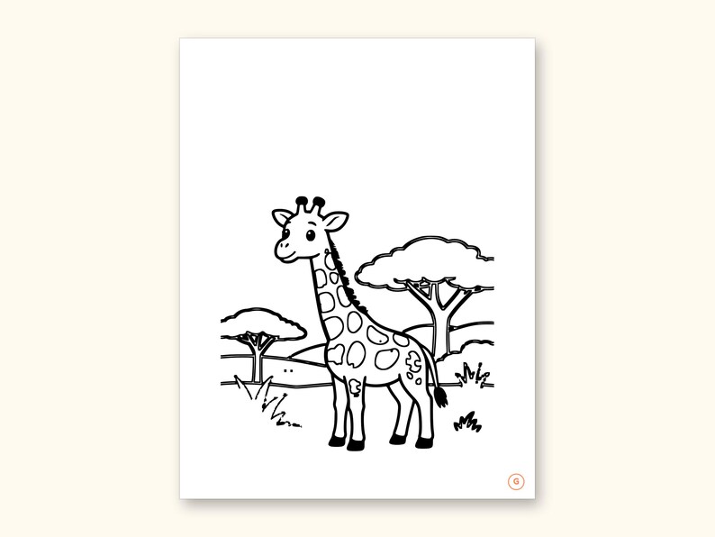 Animal ABC Coloring Book | Letter Tracing for Kids Ages 2-5 (Digital PDF): sample page 16 of 55