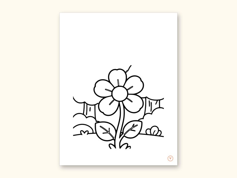 Nature Coloring Pages | ABC Letter Tracing for Kids Ages 2-5 (Digital PDF): sample page 46 of 55