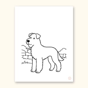 Dog Coloring Pages | ABC Letter Tracing for Kids Ages 2-5 (Digital PDF): sample page 20 of 55